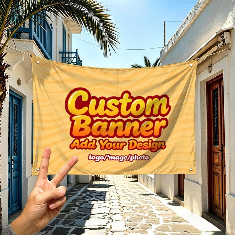 Auto Repair Shop Logo - Aangepaste banner vlaggen geschikt voor gepersonaliseerde
