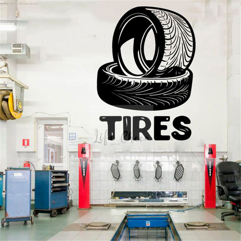 Auto Repair Shop Logo - Automonteur Logo Muur Poster Banden Service